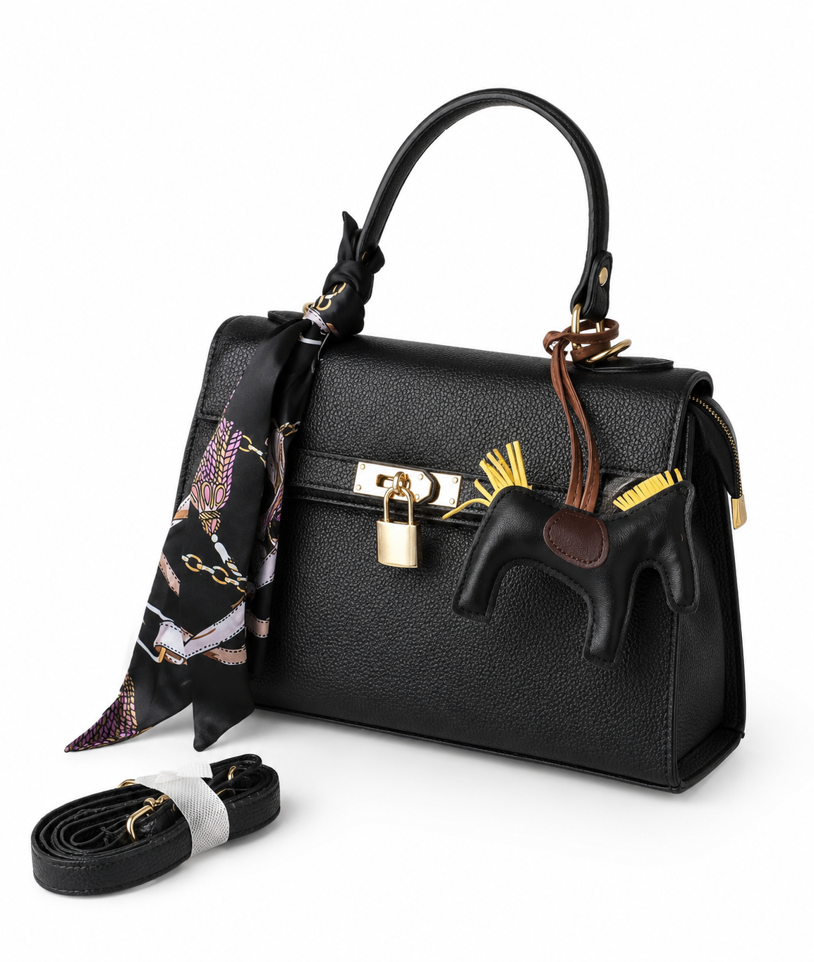 Lock Handbag - Black