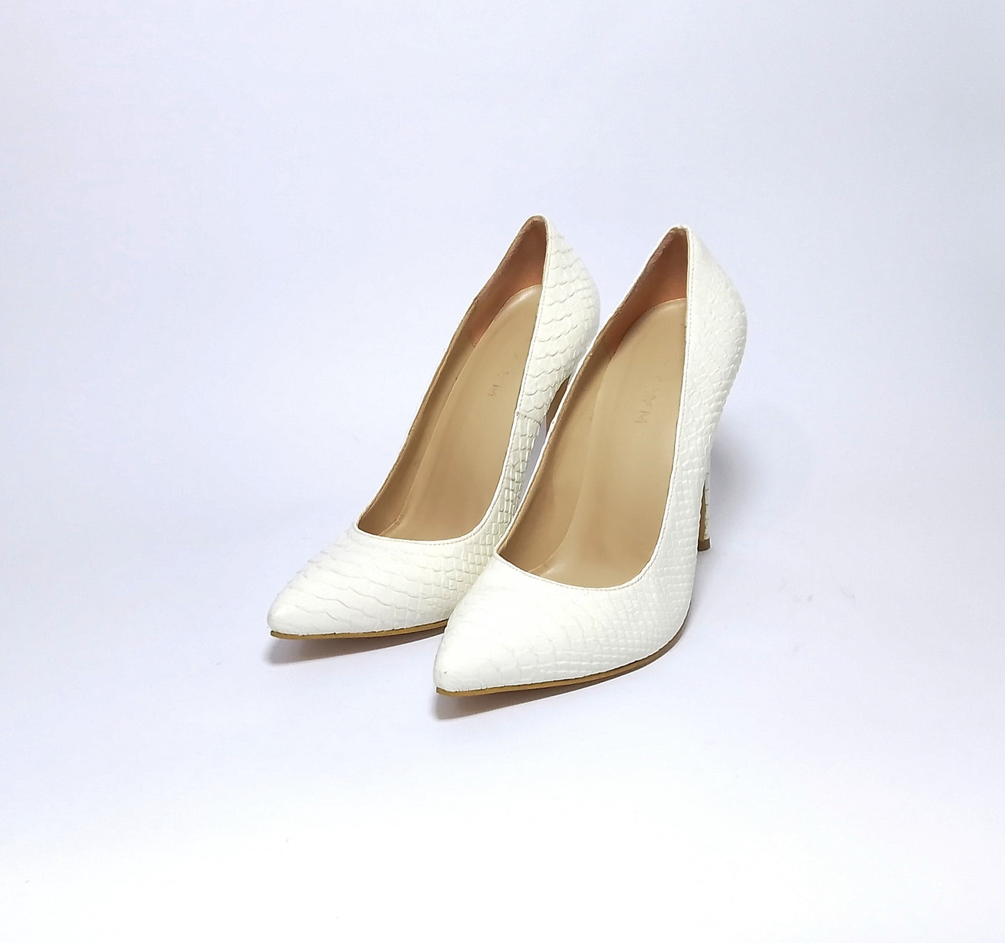 White Snake 11cm heels