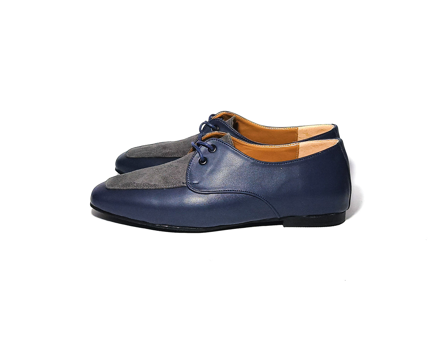 Navy Classic Oxford Flats