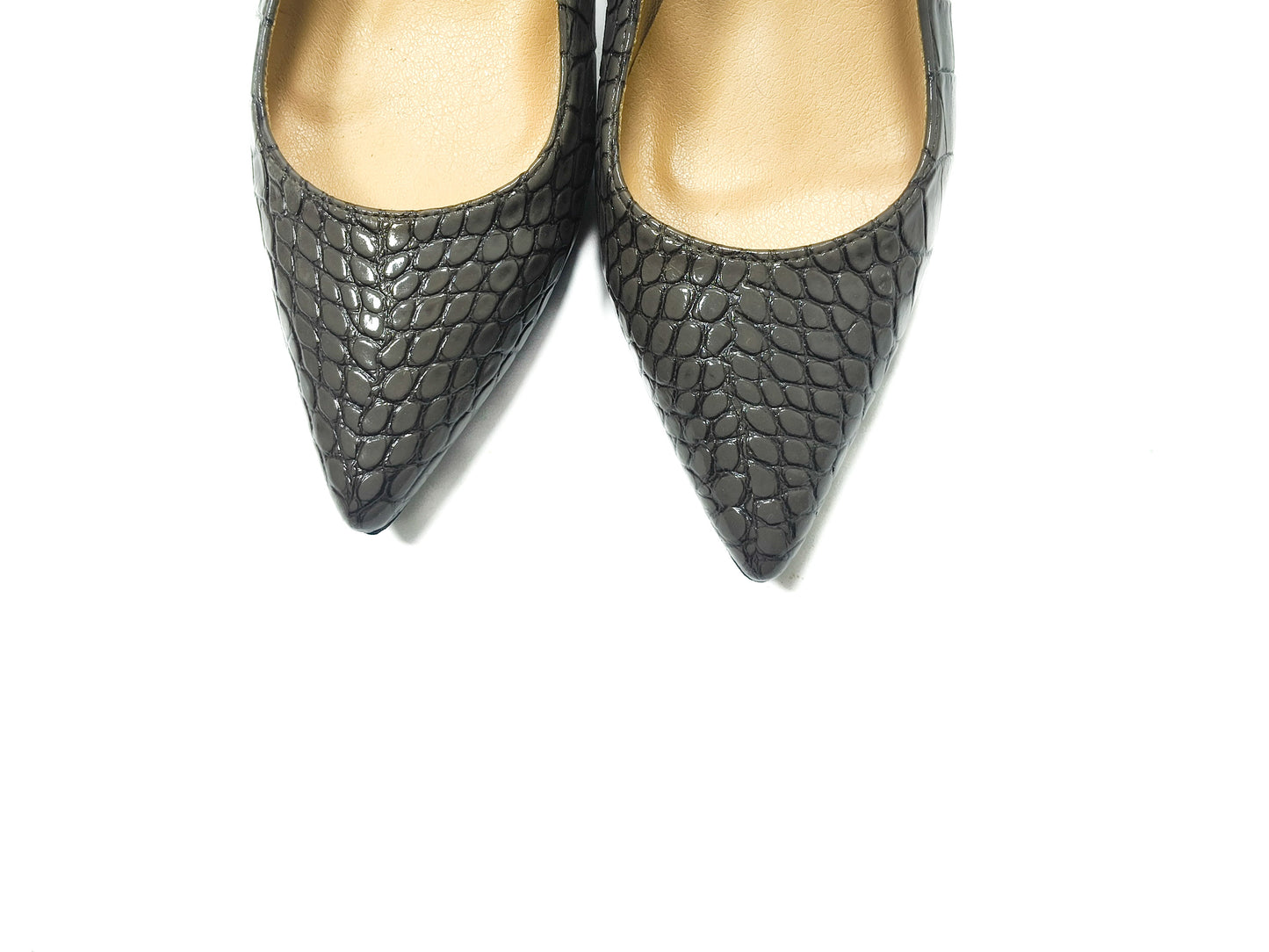Grey Croco heels -7cm