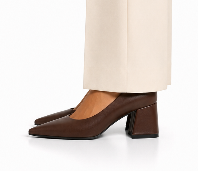 Executive Pump 6cm - Brown