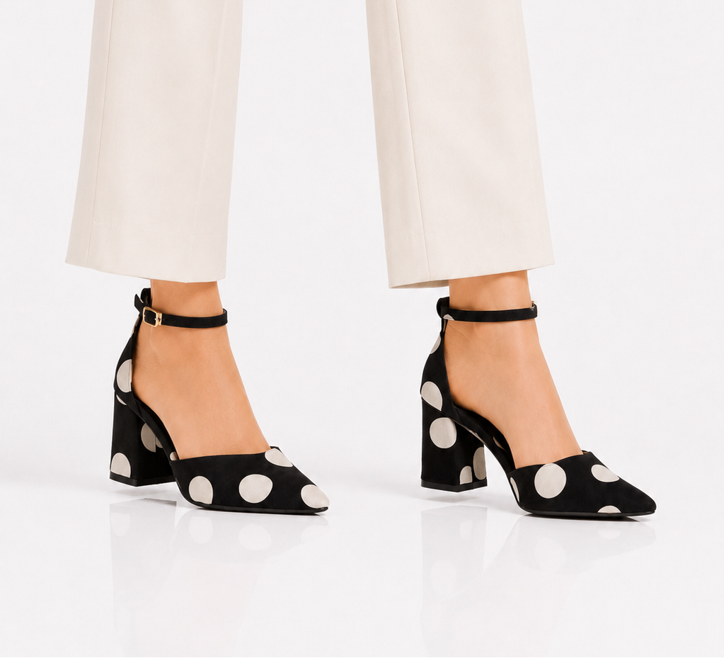 Luna Mary Jane Heels Black