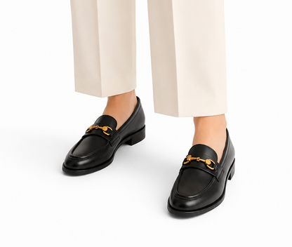Horsebit Loafer Flat - Black
