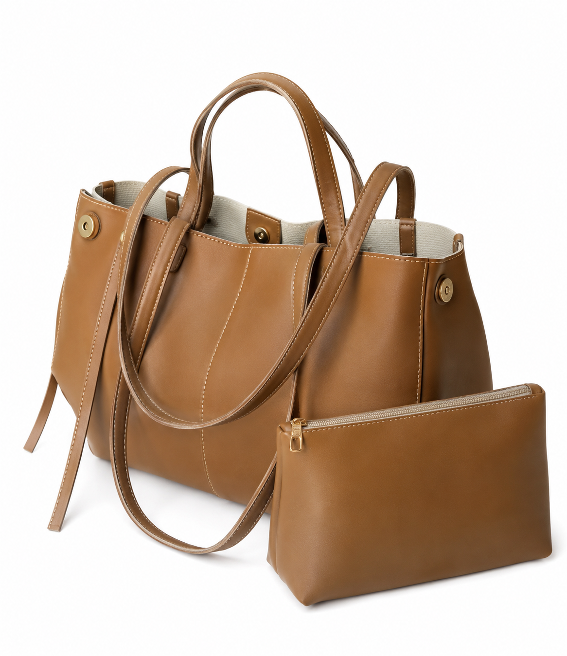 Everyday Tote Bag - Camel