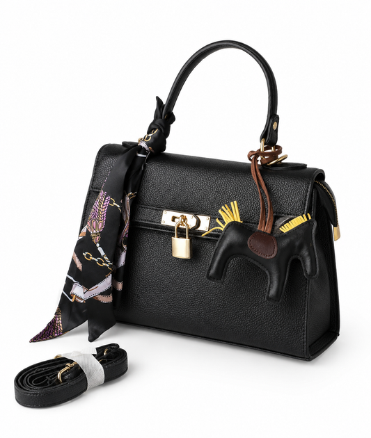 Lock Handbag - Black