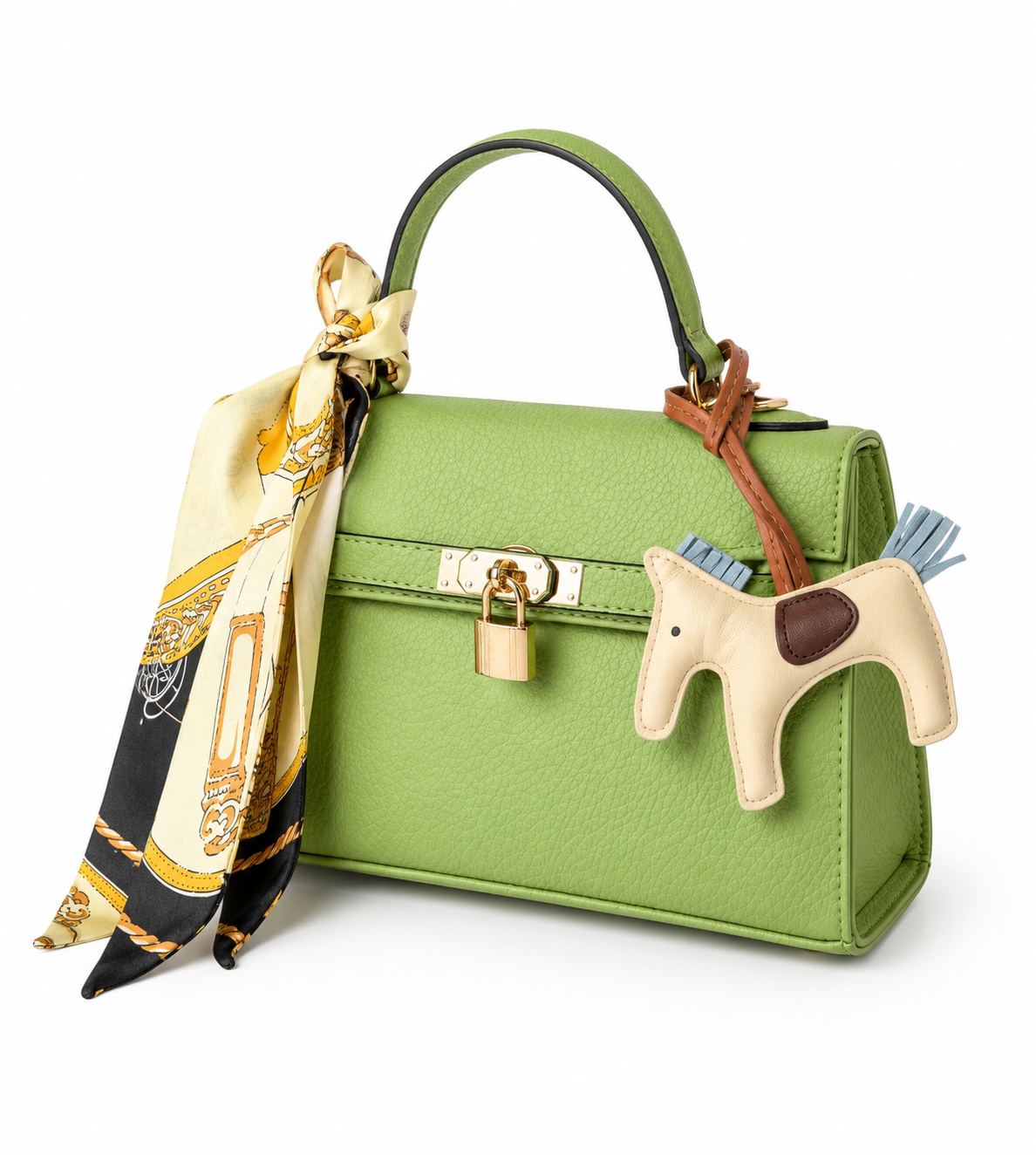 Lock Handbag - Pistachio Green