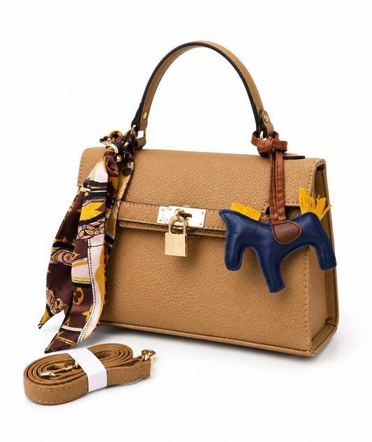 Lock Handbag - Camel