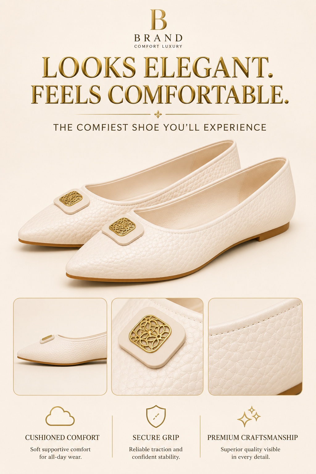 Executive Flat - Cream