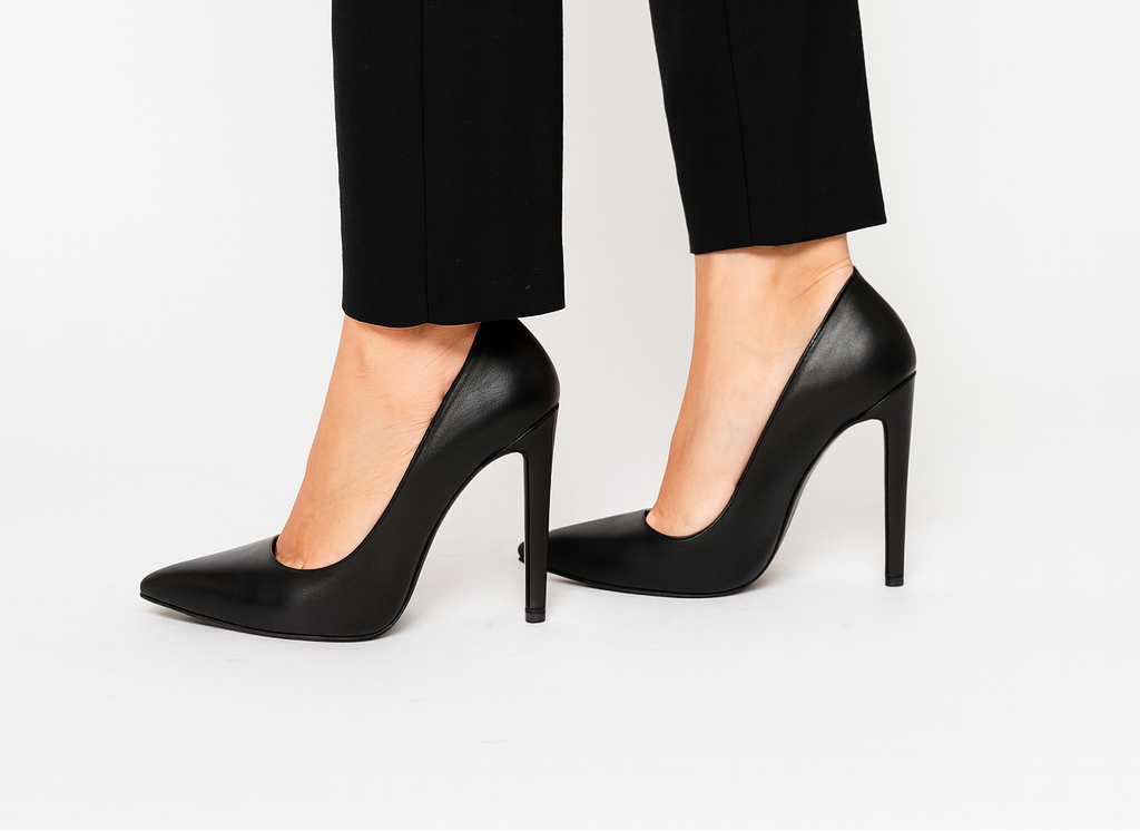 Black Plain 11cm heels