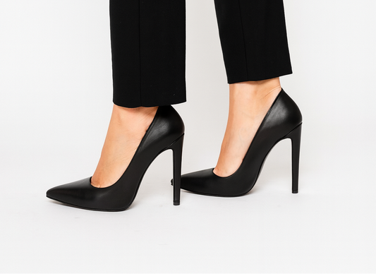 Black Plain 11cm heels