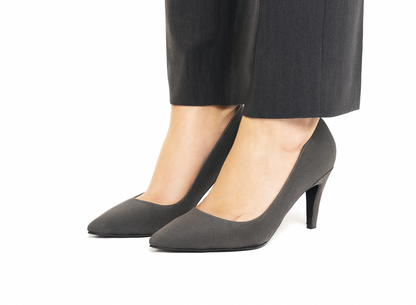 Grey Executive Heels -7cm