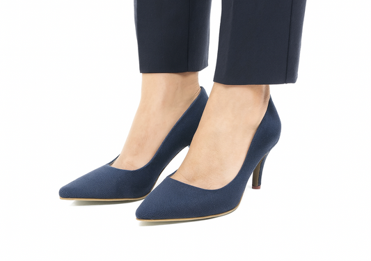 Navy Executive Heels -7cm