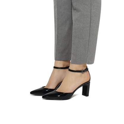 Black Ankle  Pumps 7cm heels