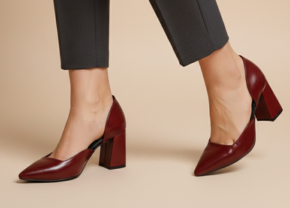 Rich Burgundy 7cm blocks