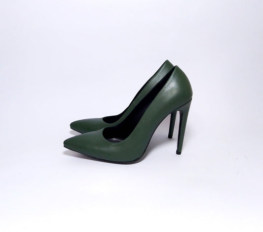 Olive Green 11cm Pump