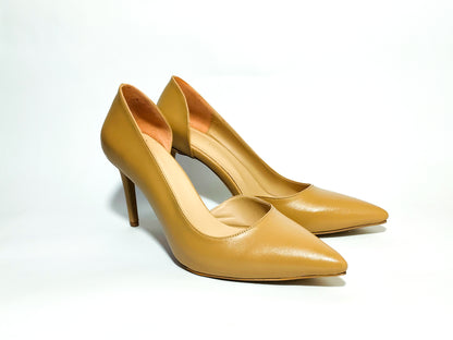 Nude Pumps open from side 7cm
