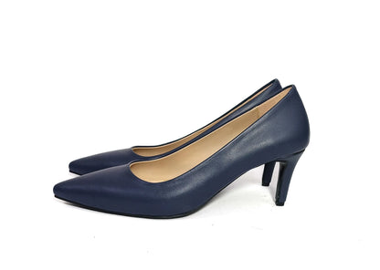 Classic Navy Blue Pumps - 7cm Heel