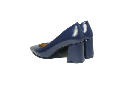 Navy Blue Executive heels - 7cm block heels