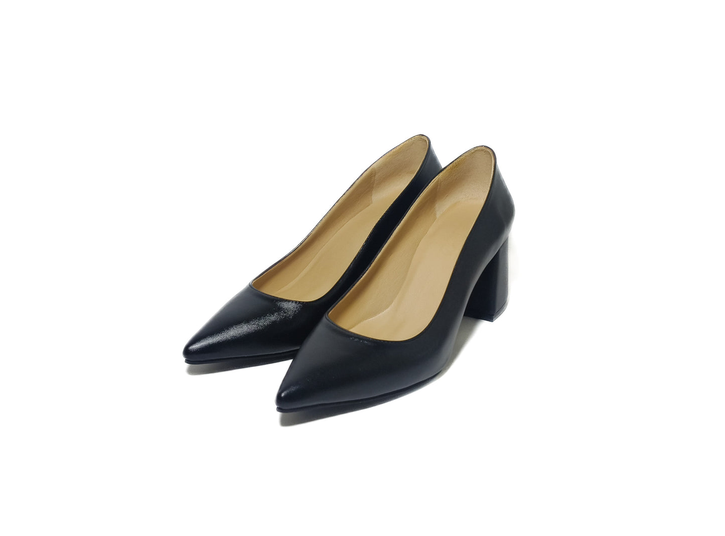 Black Executive heels - 7cm block heels