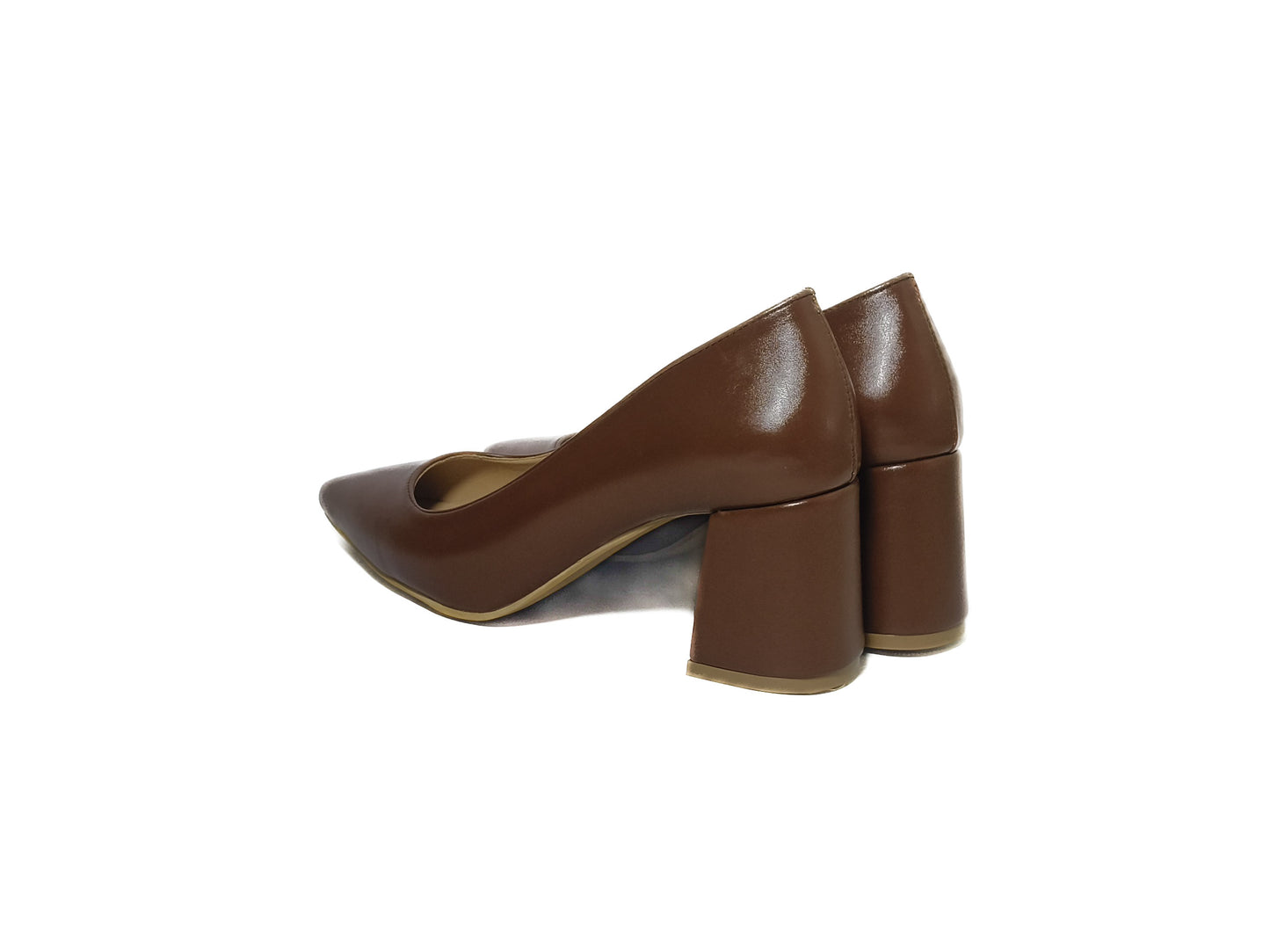 Brown Executive heels - 7cm block heels