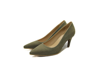 Olive Executive Heels -7cm