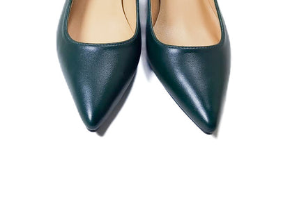 Olive green 5cm block heels