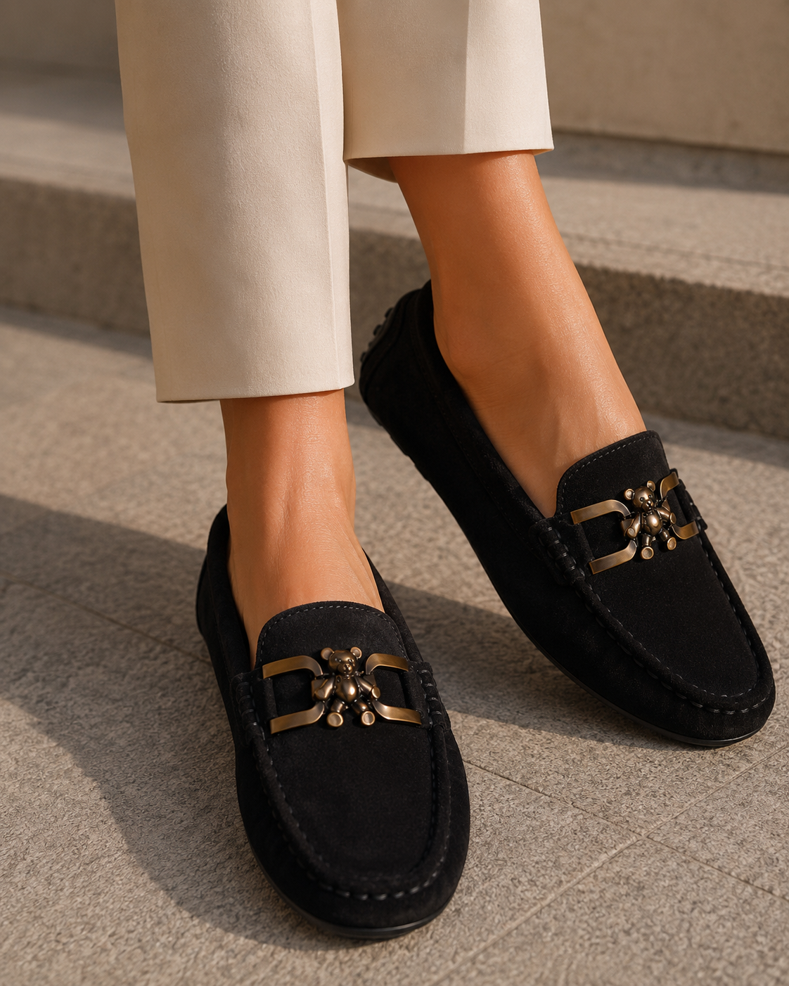 Teddy Bit Loafer - Black