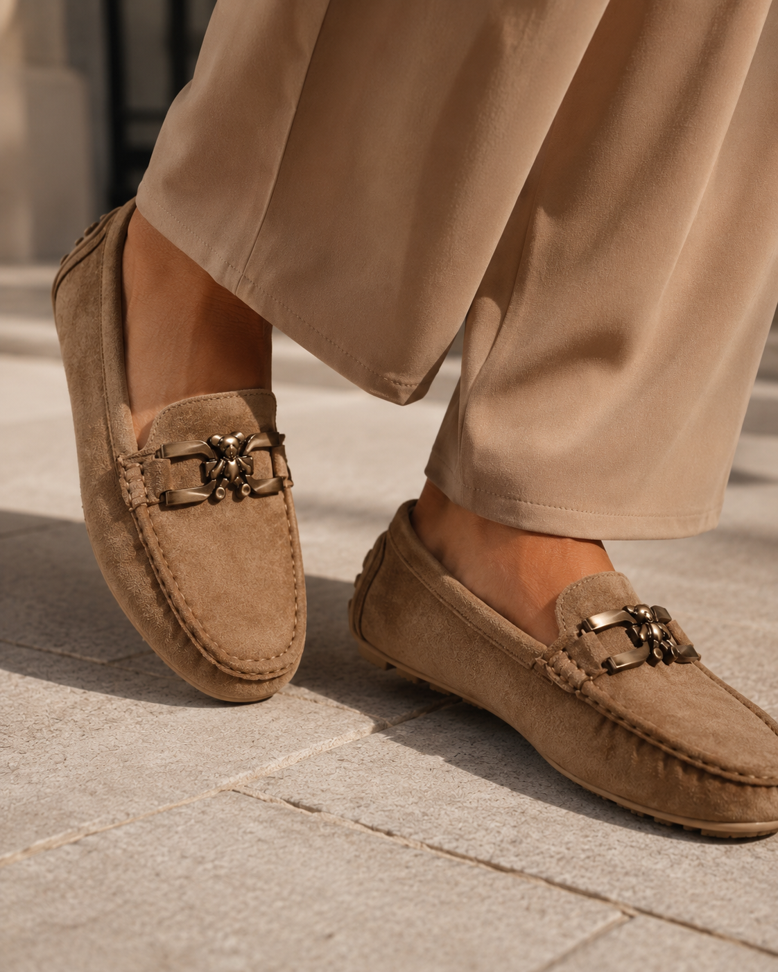Teddy Bit Loafer - Beige